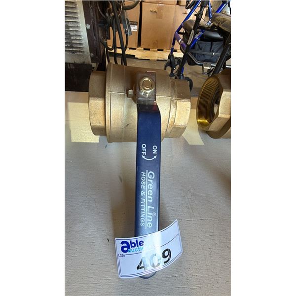 GREEN LINE INDUSTRIAL BRASS BALL VALVE