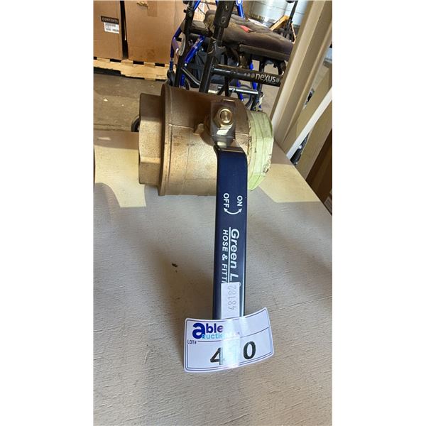 GREEN LINE INDUSTRIAL BRASS BALL VALVE