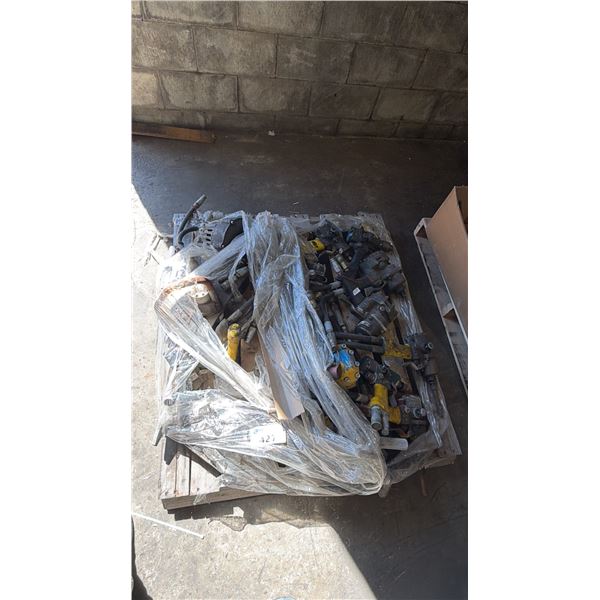 PALLET OF ASSORTED HYDRAULIC TOOLS: *MUST TAKE ALL ON PALLET*