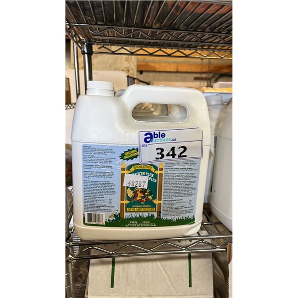 (4) FOUR LITER JUGS OF GROWTH PLUS 0.2-3-4 ORGANIC PLANT FOOD
