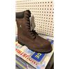 Image 2 : DAFFO MODE INDUSTRIALS MEN'S SIZE 10 W DK BROWN STEEL TOE BOOTS (STYLE DW-908)