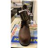 Image 3 : DAFFO MODE INDUSTRIALS MEN'S SIZE 10 W DK BROWN STEEL TOE BOOTS (STYLE DW-908)
