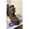 Image 2 : DAFFO MODE INDUSTRIALS MEN'S SIZE 10 W DK BROWN STEEL TOE BOOTS (STYLE DW-908)