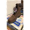 Image 2 : DAFFO MODE INDUSTRIALS MEN'S SIZE 11 W DK BROWN STEEL TOE BOOTS (STYLE DW-908)