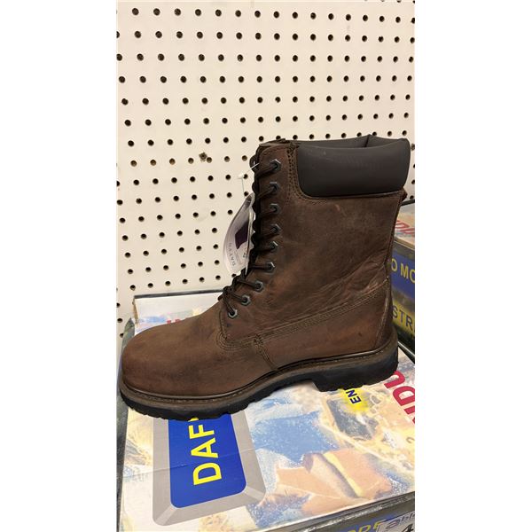DAFFO MODE INDUSTRIALS MEN'S SIZE 11 W DK BROWN STEEL TOE BOOTS (STYLE DW-908)