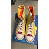 Image 3 : DISNEY HONG KONG MICKEY MOUSE YELLOW HIGH TOP SHOES: SIZE 39