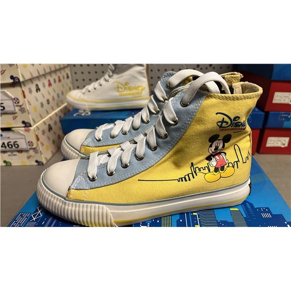 DISNEY HONG KONG YELLOW HIGH TOP SHOES: SIZE 36