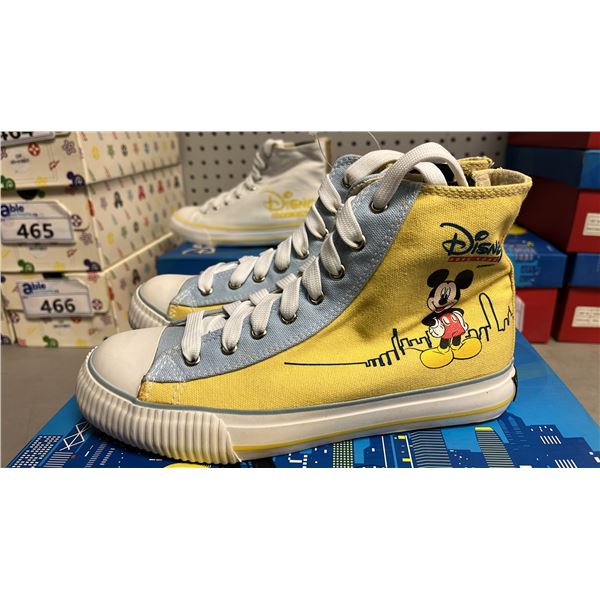 DISNEY HONG KONG YELLOW HIGH TOP SHOES: SIZE 36