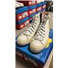 Image 2 : DISNEY HONG KONG WHITE & YELLOW/GOLD GLITTER HIGH TOP SHOES: SIZE 39