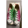 Image 3 : DISNEY "IT'S MICKEY" PINK & GREEN CANVAS RUNNING SHOES: SIZE 36