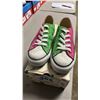 Image 2 : DISNEY "IT'S MICKEY" PINK & GREEN CANVAS RUNNING SHOES: SIZE 36