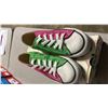 Image 2 : DISNEY "IT'S MICKEY" PINK & GREEN CANVAS RUNNING SHOES: SIZE 36