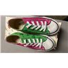Image 3 : DISNEY "IT'S MICKEY" PINK & GREEN CANVAS RUNNING SHOES: SIZE 36
