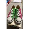 Image 2 : DISNEY "IT'S MICKEY" PINK & GREEN CANVAS RUNNING SHOES: SIZE 36