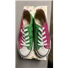 Image 3 : DISNEY "IT'S MICKEY" PINK & GREEN CANVAS RUNNING SHOES: SIZE 36