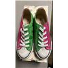 Image 3 : DISNEY "IT'S MICKEY" PINK & GREEN CANVAS RUNNING SHOES: SIZE 36