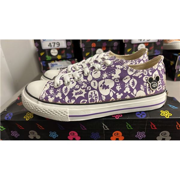 DISNEY "IT'S MICKEY" PURPLE CANVAS RUNNING SHOES: SIZE 36