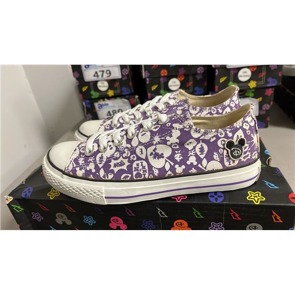 DISNEY "IT'S MICKEY" PURPLE CANVAS RUNNING SHOES: SIZE 37
