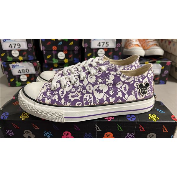 DISNEY "IT'S MICKEY" PURPLE CANVAS RUNNING SHOES: SIZE 37