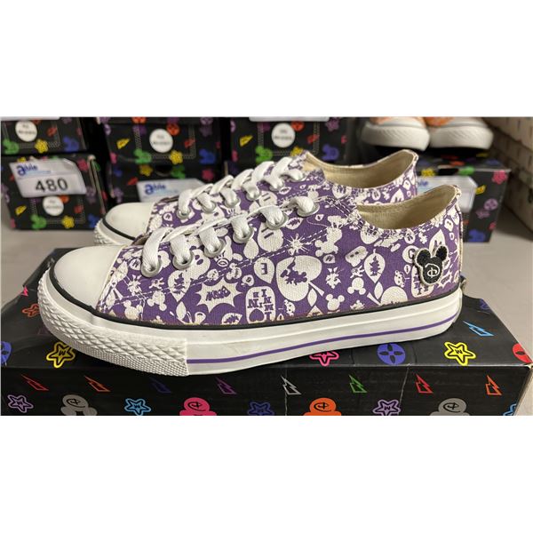 DISNEY "IT'S MICKEY" PURPLE CANVAS RUNNING SHOES: SIZE 38