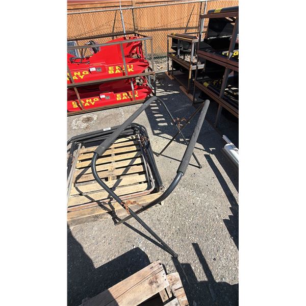 PALLET OF ASSORTED HEAVY DUTY FOLDING WORK STANDS