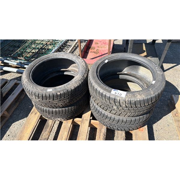 SET OF 2 MICHELIN 235.45R17 H TIRES & SET OF 2 HERCULES AVALANCHE R G2 205/50R17 93R TIRES