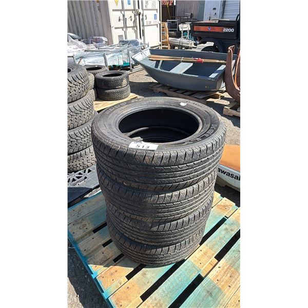SET OF 4 KELLY EDGE A/S 195/65R15 TIRES