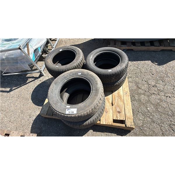 SET OF 2 LEMANS TOURING A/S II 195/70R14 91S TIRES, SET OF 2 DEFENDER SPORT TR P185/60R14 82T TIRES