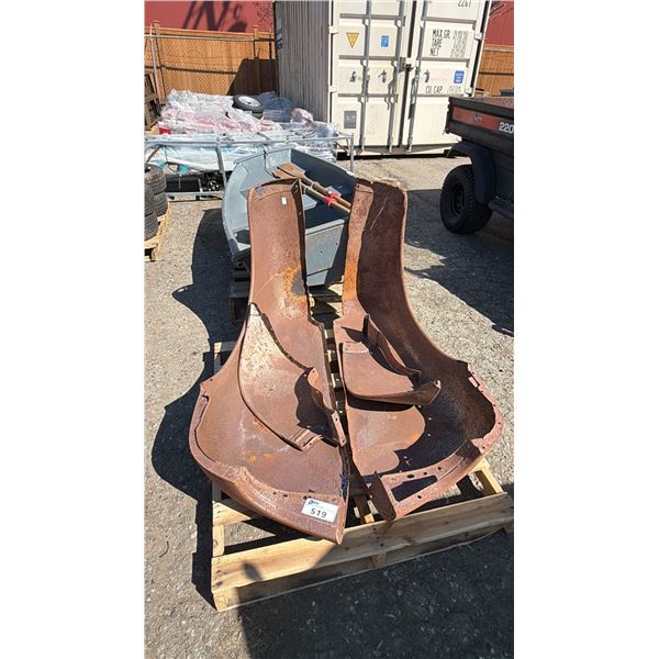 PAIR OF 1948-1950 FORD TRUCK WHEEL WELLS