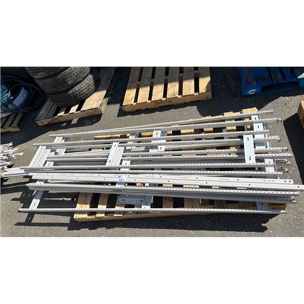 PALLET & CART OF METAL RACKING (CART NOT INCLUDED)