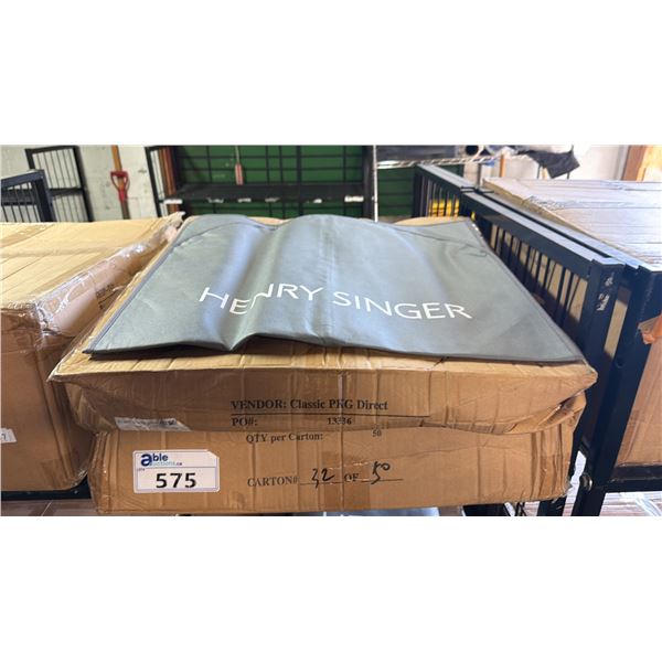 *NEW* BOX OF 50 HENRY SINGER ZIPPERED PANT BAGS