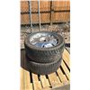 Image 1 : SET OF 2 HANKOOK VENTUS ST 275/40R20 106W TIRES MOUNTED ON 5 BOLT CHROME RIMS