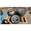 Image 1 : SET OF 4 BRIDGESTONE POTENZA RE050AI 255/35R18 90W TIRES MOUNTED ON 5 BOLT METAL BMW RIMS
