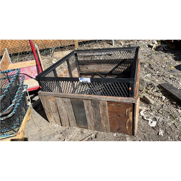 LARGE SQUARE WOOD & METAL GARDENING FRAME 3' X 3'