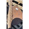 Image 2 : PALLET OF ASSORTED ANTIQUE SAW BLADES & TROWELS