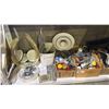Image 2 : SHELF OF CAULKING, CEILING DIFFUSER, ASSORTED FASTENERS, PIPE FITTINGS & MORE