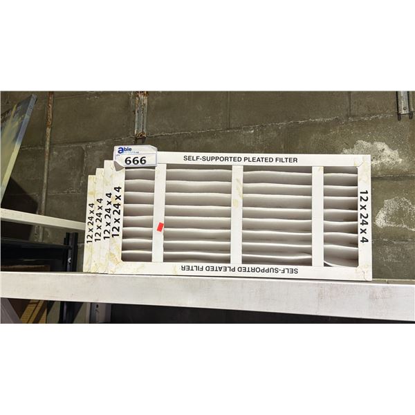 (4) SELF-SUPPORTED PLEATED FILTERS