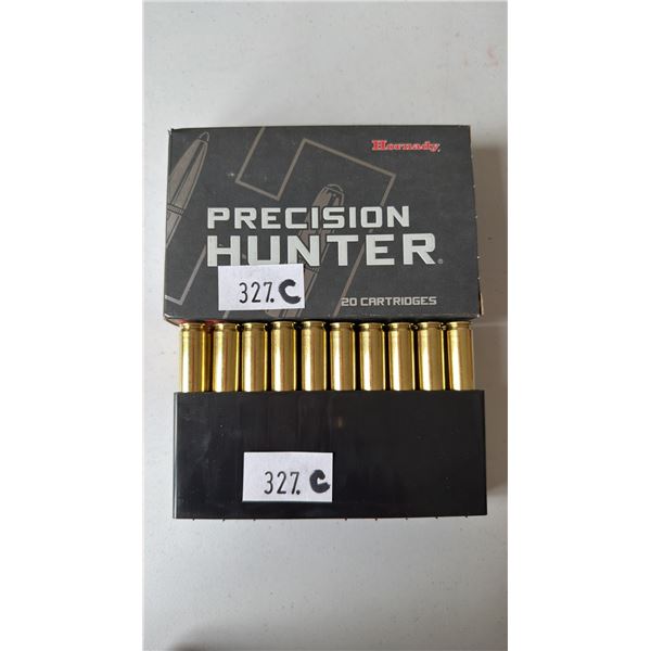 BOX OF HORNADY PRECISION HUNTER 25-06 REM AMMUNITION
