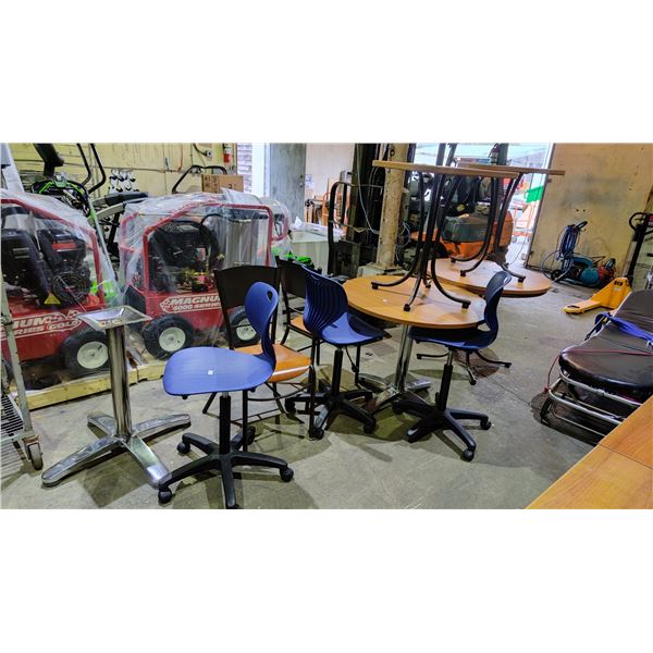 ASSORTED TABLES & CHAIRS