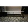 Image 1 : WHITE MARBLE TOP WITH BLACK METAL BASE LONG COUNTER TOP TABLE - APPROX. 12FT X 2FT X 4FT HIGH
