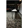 Image 2 : WHITE MARBLE TOP WITH BLACK METAL BASE LONG COUNTER TOP TABLE - APPROX. 12FT X 2FT X 4FT HIGH