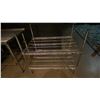 Image 3 : 2 SMALL STAINLESS STEEL PREP TABLES AND SMALL ULINE METAL SHELF