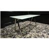 Image 2 : GLASS WITH CHROME LEGS DINNING TABLE - APPROX. 6FT X 3FT X 3FT HIGH
