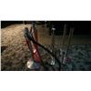 Image 1 : GROUP OF 6 PORTABLE STANCHION & VELVET ROPE CROWD CONTROL STANDS