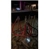 Image 2 : GROUP OF 6 PORTABLE STANCHION & VELVET ROPE CROWD CONTROL STANDS