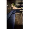 Image 3 : BLUE VELVET UPHOLSTERED BOOTH/BENCH SEATING - CONSISTS OF (6) 7FT SECTIONS AND (1) CORNER SECTION