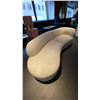 Image 2 : 2 PCS. BEIGE SUEDE SOFA