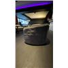 Image 3 : GREY SUEDE APARTMENT SIZE SOFA - APPROX.6FT