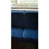 Image 3 : BLUE VELVET UPHOLSTERED BOOTH/BENCH SEATING - CONSISTS OF (3) 7FT SECTIONS AND (2) 5FT CORNER SEC...