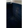 Image 5 : BLUE VELVET UPHOLSTERED BOOTH/BENCH SEATING - CONSISTS OF (3) 7FT SECTIONS AND (2) 5FT CORNER SEC...
